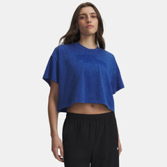 UA Wash Graphic Crop Heavyweight Women's Short Sleeve