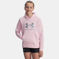 UA Rival Fleece Shimmer Girls' Hoodie