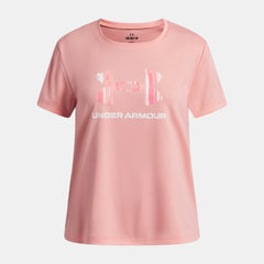 UA Tech™ Print Fill Graphic Girls' Short Sleeve