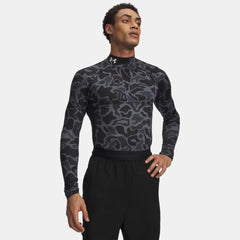 ColdGear® Printed Men's Mock Long Sleeve