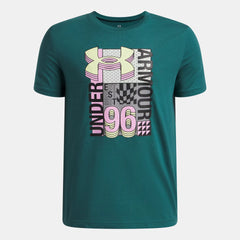 UA Logo Wordmark Collage Boys' Short Sleeve