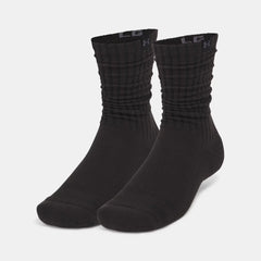 UA Sportstyle Cotton Scrunch Unisex 2-Pack Crew Socks