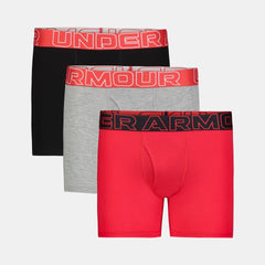 UA Performance Cotton Boys' 4" 3-Pack Boxerjock®