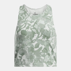 UA Motion Printed Girls' Crop Tank
