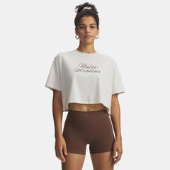 UA Script Heart Women's Crop Short Sleeve