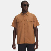 UA Explor Woven Solid Men's Short Sleeve