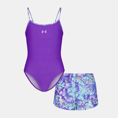 UA Floral Dye Little Girls' Set