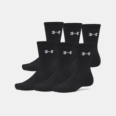 UA Performance Cotton Unisex 6-Pack Crew Socks