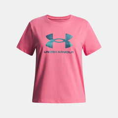 UA Rival Shimmer Girls' Short Sleeve