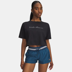 UA Wordmark Women's Crop Short Sleeve
