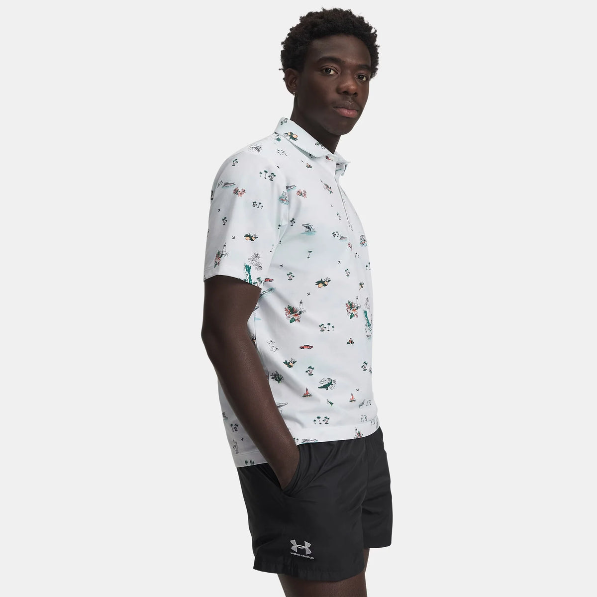 UA ArmourDry Golf Trip Printed Men's Polo