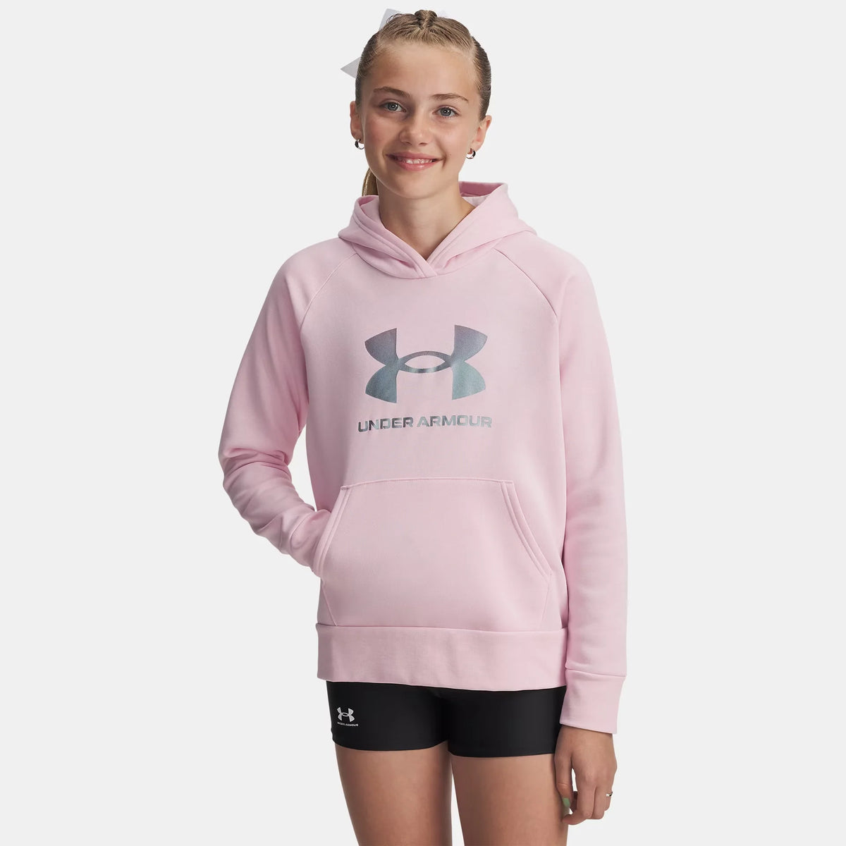 UA Rival Fleece Shimmer Girls' Hoodie