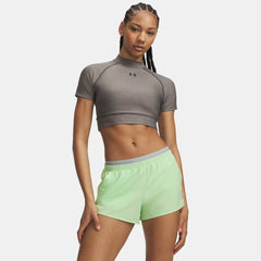 HeatGear® Women's Crop Mock Short Sleeve