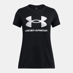 UA Velocity Big Logo Girls' Short Sleeve