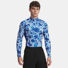 ColdGear® Printed Men's Mock Long Sleeve