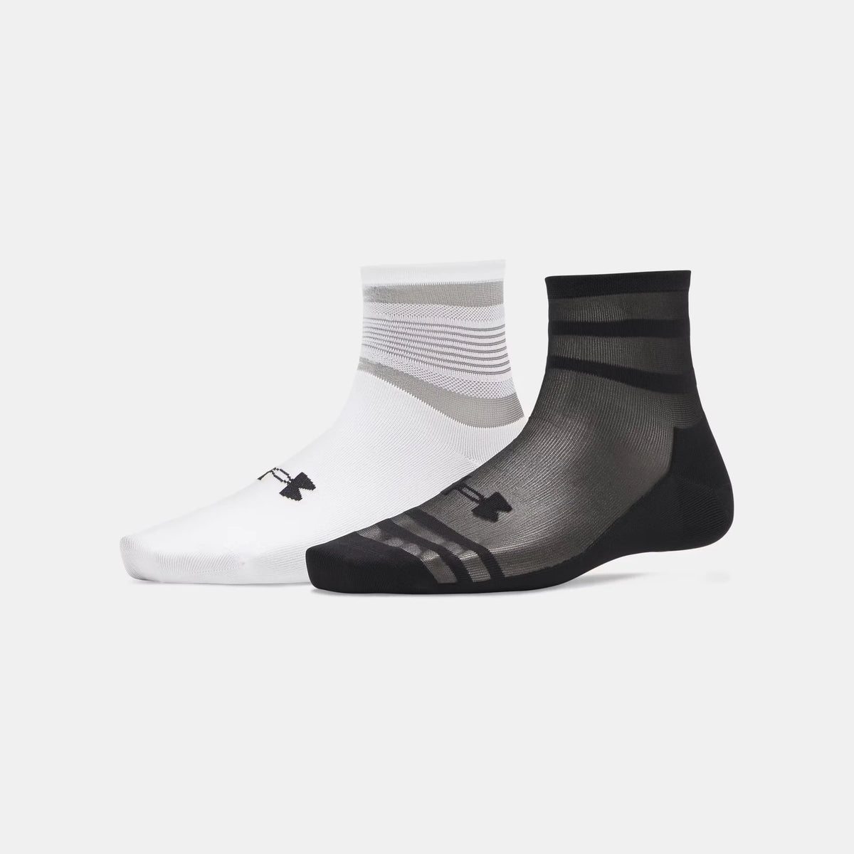 UA Sportswear Sheer Unisex 2-Pack Quarter Socks