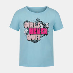 UA Never Quit Little Girls' Short Sleeve