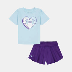 UA Flare Little Girls' Shorts Set