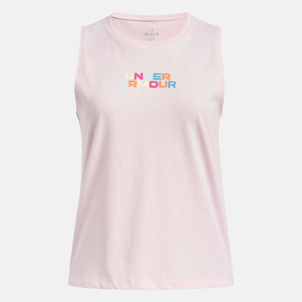 UA Rainbow Wordmark Girls' Tank