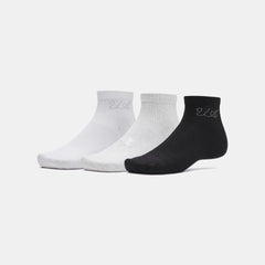 UA Sportstyle Cotton Unisex 3-Pack Quarter Socks