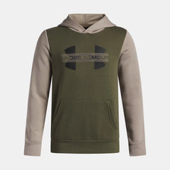 UA Rival Fleece Colorblock Graphic Boys' Hoodie