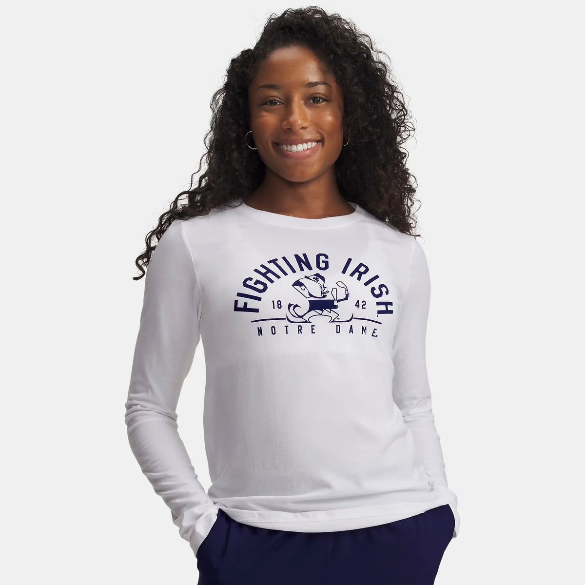 UA Performance Cotton Collegiate Women's Long Sleeve