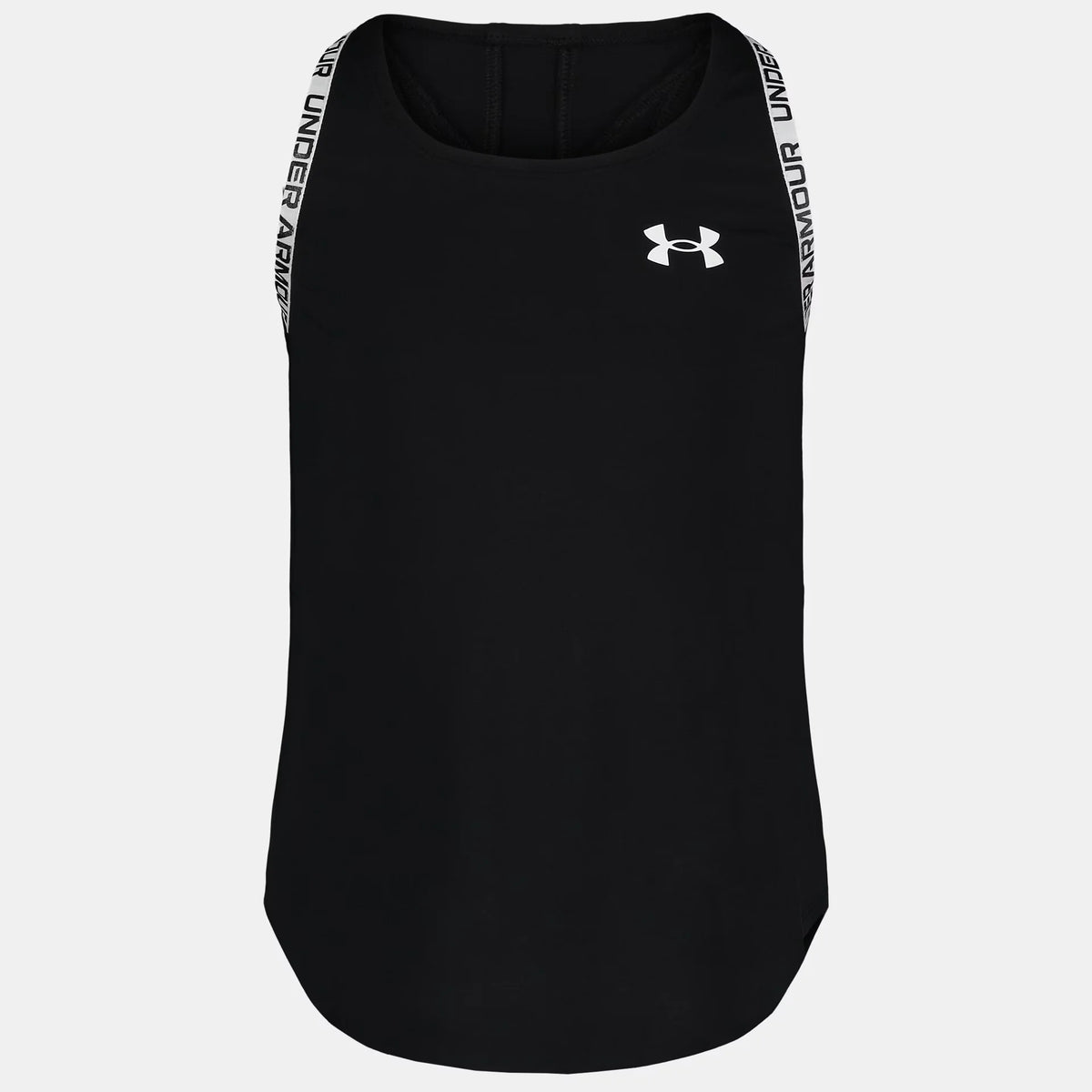 UA Knockout Logo Mesh Panel Little Girls' Tank