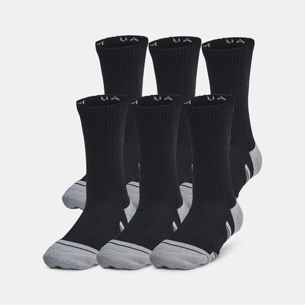UA Performance Tech Kids' 6-Pack Crew Socks
