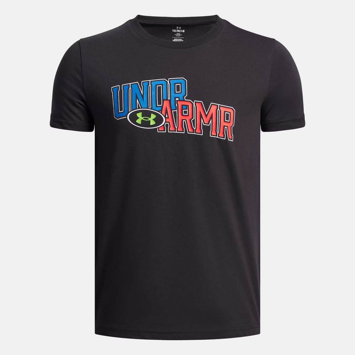 UA Overlay Wordmark Boys' Short Sleeve