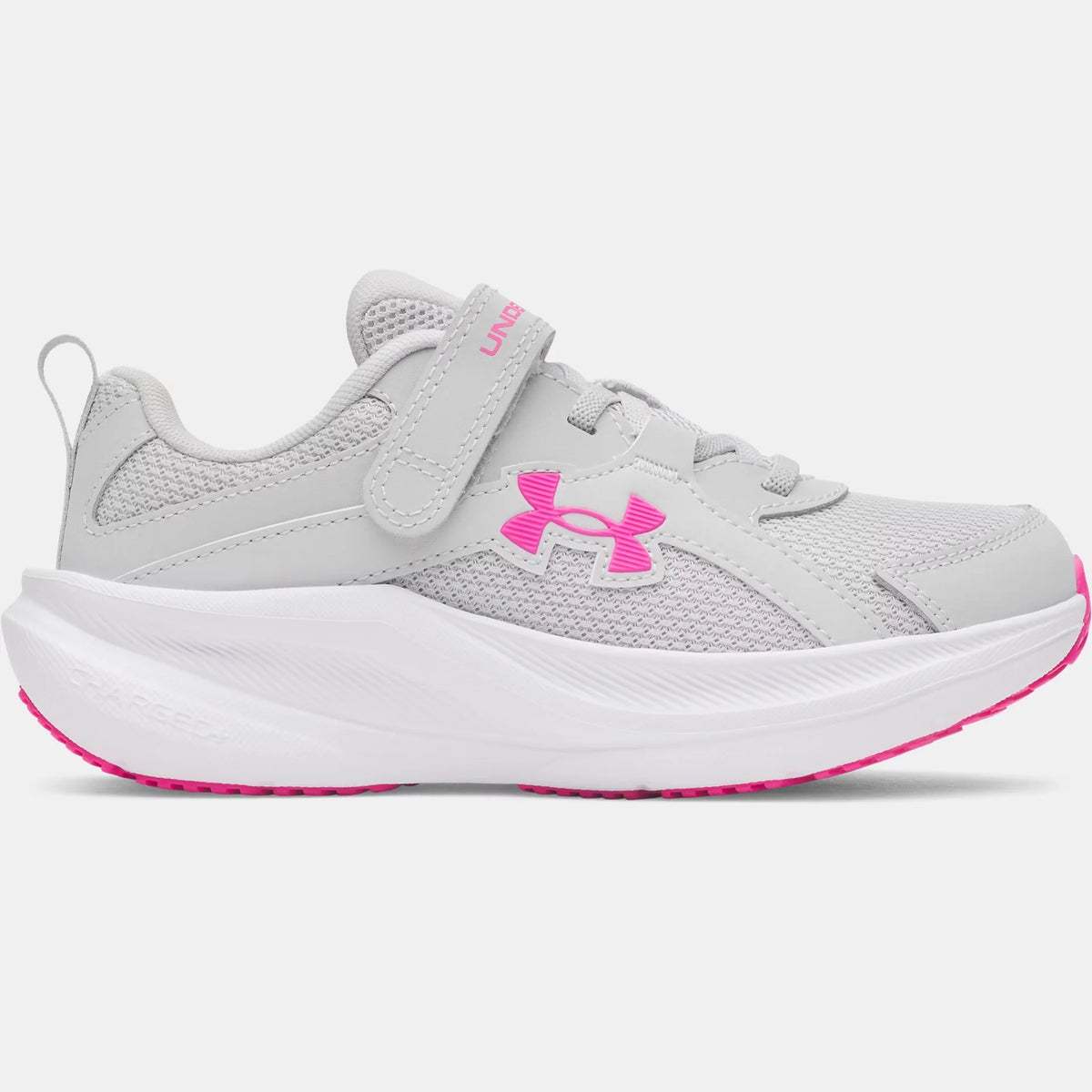 UA Charged+ Assert 11 Wide Girls' Pre-School Running Shoes